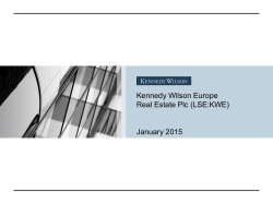 Kennedy Wilson Europe Real Estate Plc