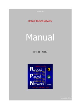 Robust-Packet-Network RPR-HF-APRS