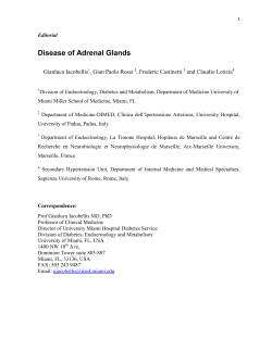 Disease of Adrenal Glands