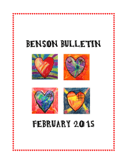 Benson Bulletin, February 2015 - Itasca Public School District 10