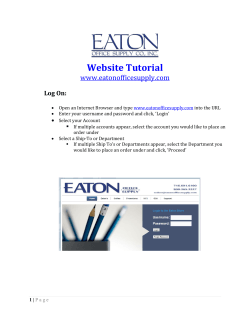 Website Tutorial - Eaton Office Supply