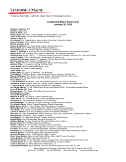 LM Alumni List - Maine Development Foundation