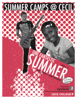 Summer Programs Brochure