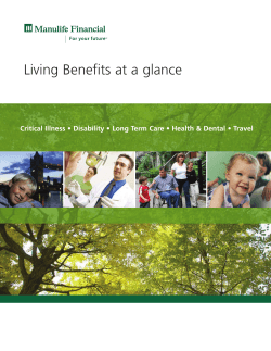 Living Benefits at a glance