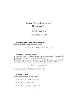 MVA "Kernel methods" Homework 1