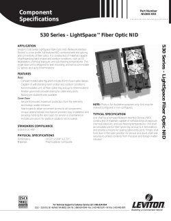 LightSpace® 530 Series Fiber Optic NID