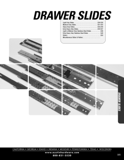 Drawer Sliders - Action Fabrication and Truck Equipment