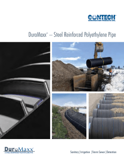 DuroMaxx® – Steel Reinforced Polyethylene Pipe