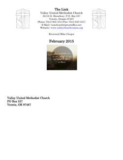 February 2015 - Valley United Methodist Church