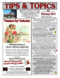 Newsletter - Peabody Council on Aging