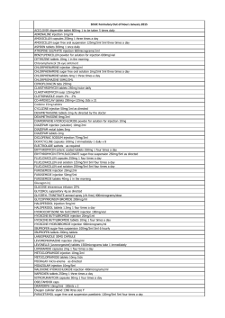 SDUC Formulary Out of Hours January 2015 Chloramphenicol 1