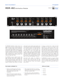 MDM-832 Datasheet