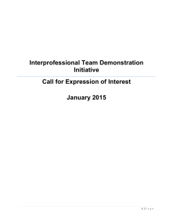 Expression of Interest (EOI) Application Form