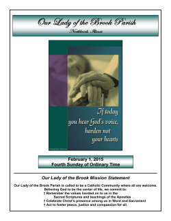 Feb. 1, 2015 - Our Lady of the Brook Parish