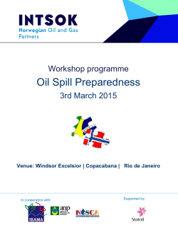 the program Workshop on Oil Spill Preparedness
