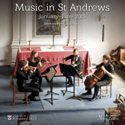 Music in St Andrews - University of St Andrews