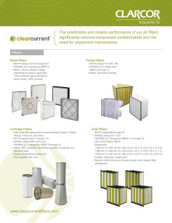 The predictable and reliable performance of our air filters