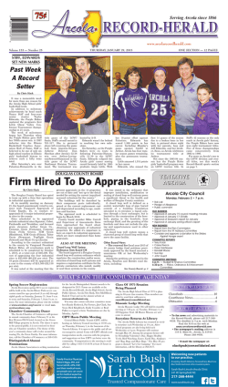 Firm Hired To Do Appraisals