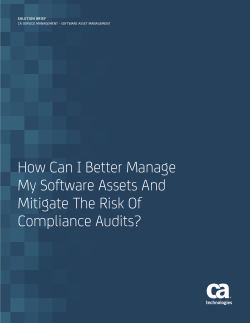 How Can I Better Manage My Software Assets