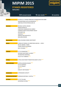 mipim 2015 stands registered