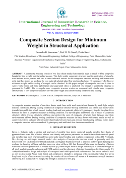 Composite Section Design for Minimum Weight in
