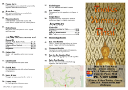 Our menu is here. - Tooks Yummy Thai