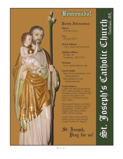 1 | Page - St. Joseph's Catholic Church