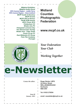 e-Newsletter - Midland Counties Photographic Federation