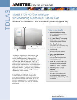 Model 5100 HD Moisture in Natural Gas
