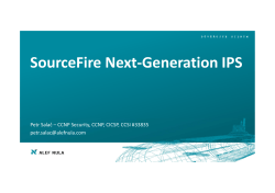 SourceFire Next-Generation IPS
