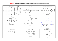 ANSWERS: Structural formula (aka displayed