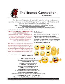 The Bronco Connection - Lee's Summit North High School
