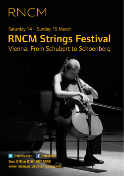 Strings Festival Leaflet