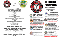 today's draft list - Fat Head's Brewery & Saloon