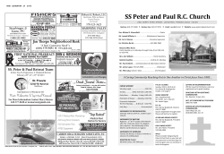 February 1, 2015 - Ss Peter & Paul Church