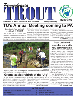 HERE - Pennsylvania Council of Trout Unlimited