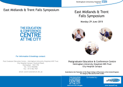 East Midlands & Trent Falls Symposium