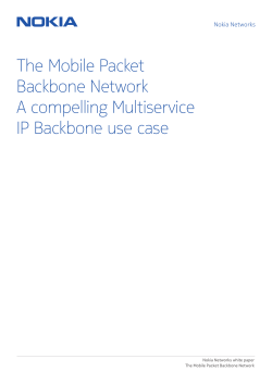 The Mobile Packet Backbone Network A