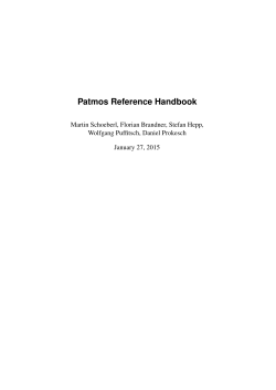 Patmos Reference Handbook