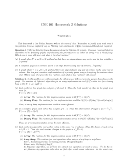 CSE 101 Homework 2 Solutions