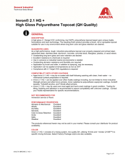 Imron® 2.1 HG + High Gloss Polyurethane Topcoat (QH Quality)