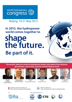 your congress pack - International Hydropower Association