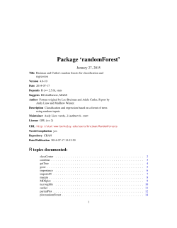 Package 'randomForest'