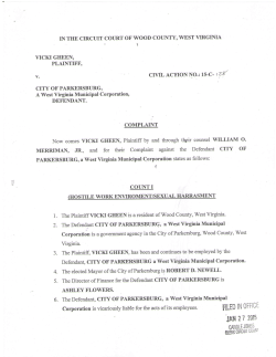Vicki Gheen lawsuit against City