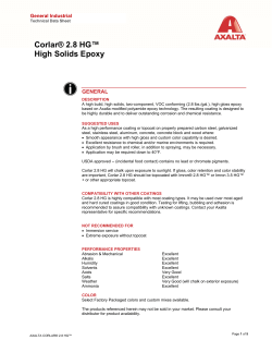 Corlar® 2.8 HG™ High Solids Epoxy