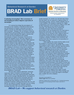 BRAD Lab – We support behavioral research at Darden.