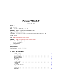 Package 'MTurkR'