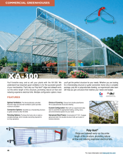 Commercial Greenhouses / High Tunnels