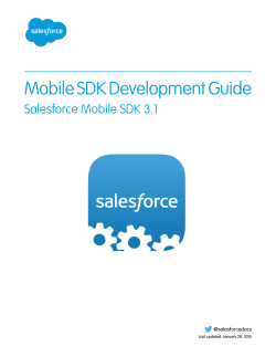Salesforce mobile sdk
