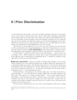 6 Price Discrimination